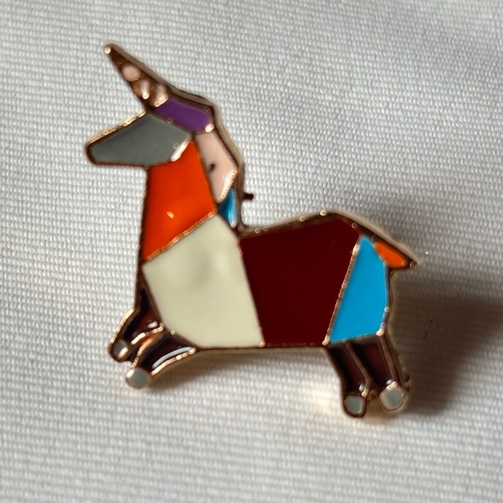 Colorful Enamel Unicorn Pin